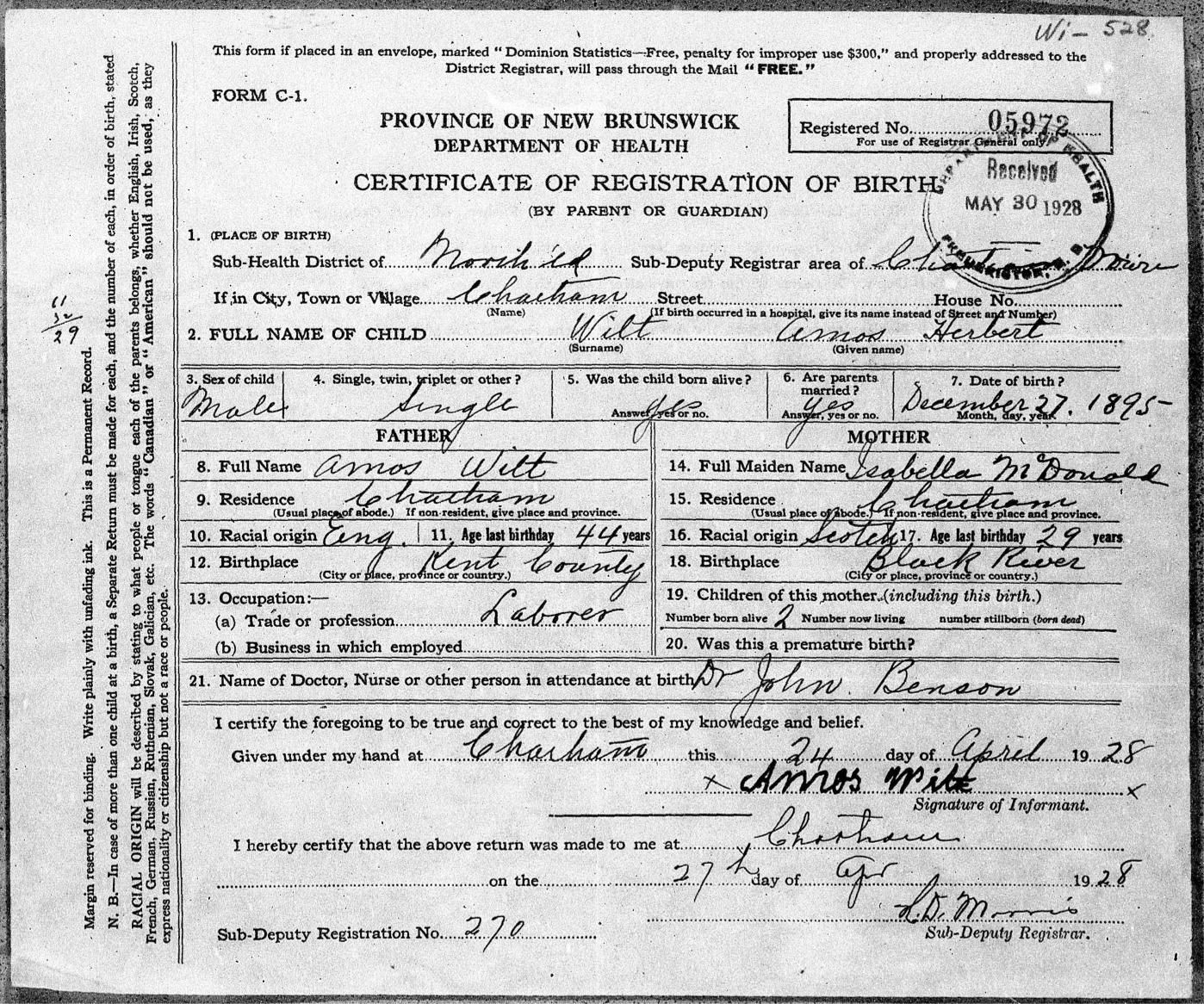 Birth Certificate
