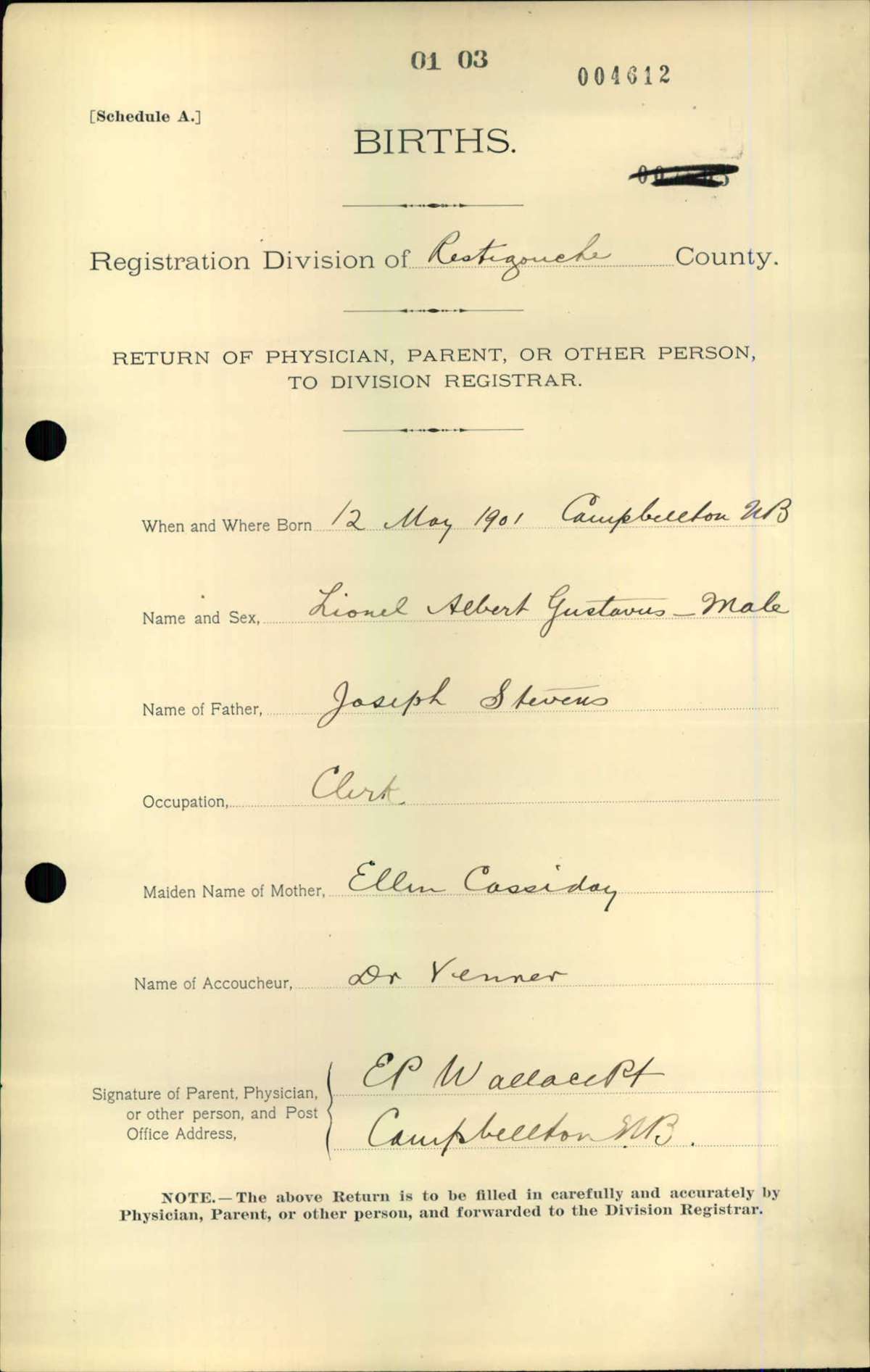 Birth Certificate