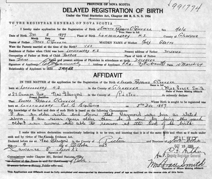 Birth Certificate